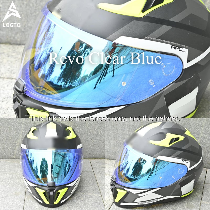 Logto Replacement Motorcycle Helmet Shield for I10 I70 HJ-31 Helmet Visor Shield Anti-Scratch Wearproof Windproof Universal Helmet Accessories (Rainbow) - Image 4